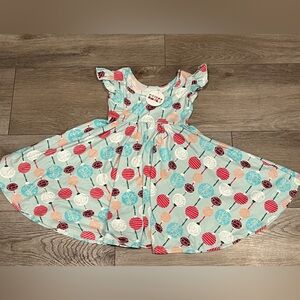 Dot Dot Smile 3/4 dress with ornaments nwt